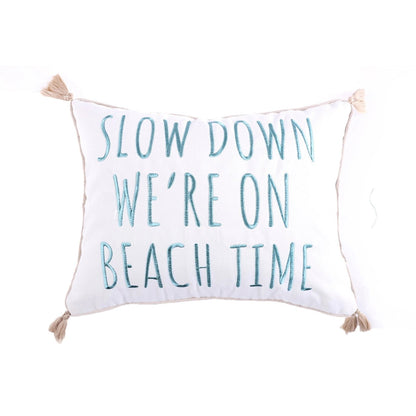 Stone Harbor Beach Time Pillow - Quahog Bay Bedding