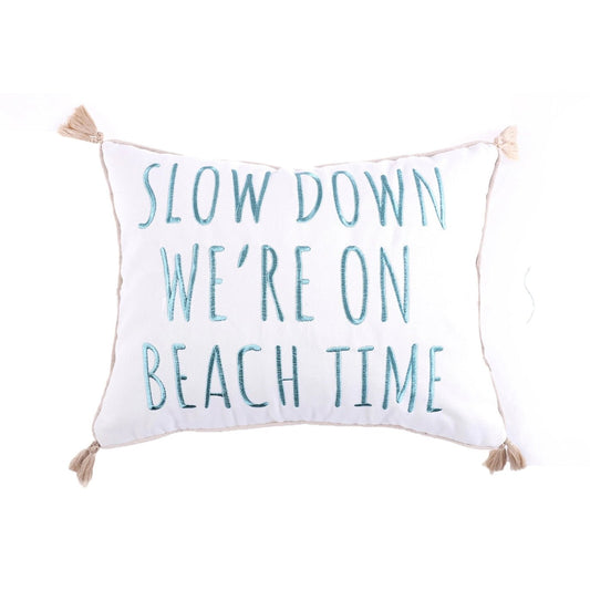 Stone Harbor Beach Time Pillow - Quahog Bay Bedding
