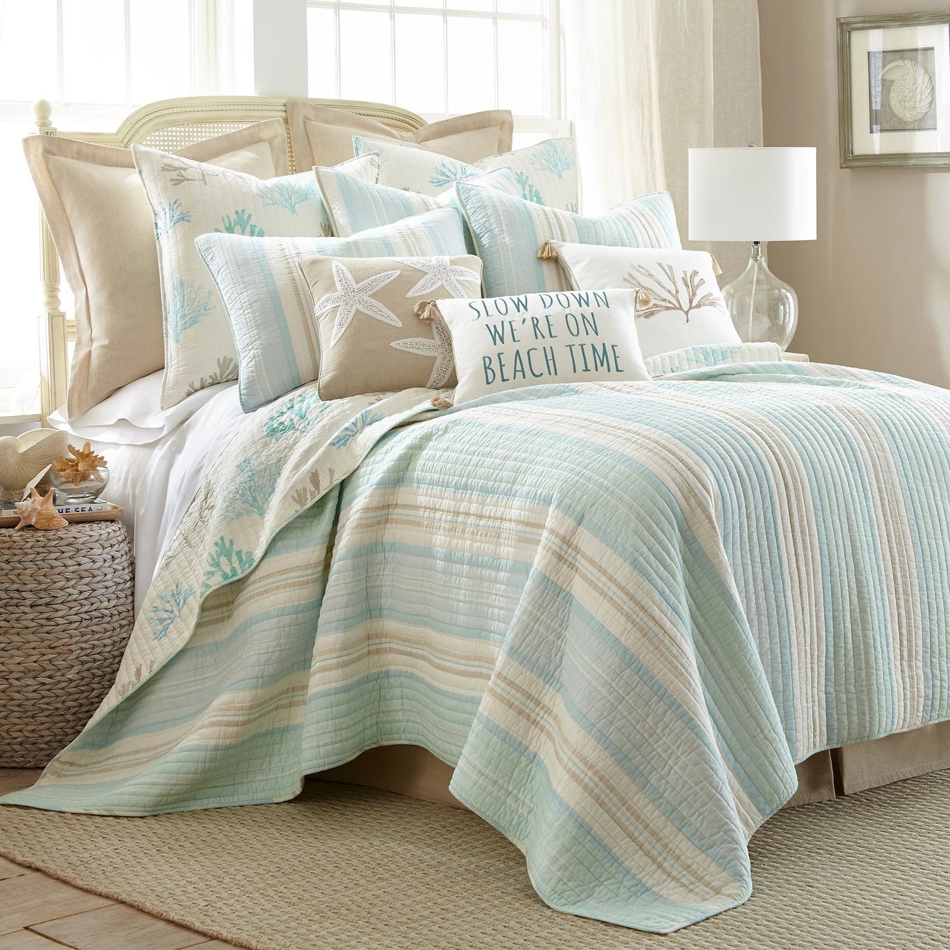 Stone Harbor Starfish Pillow - Quahog Bay Bedding