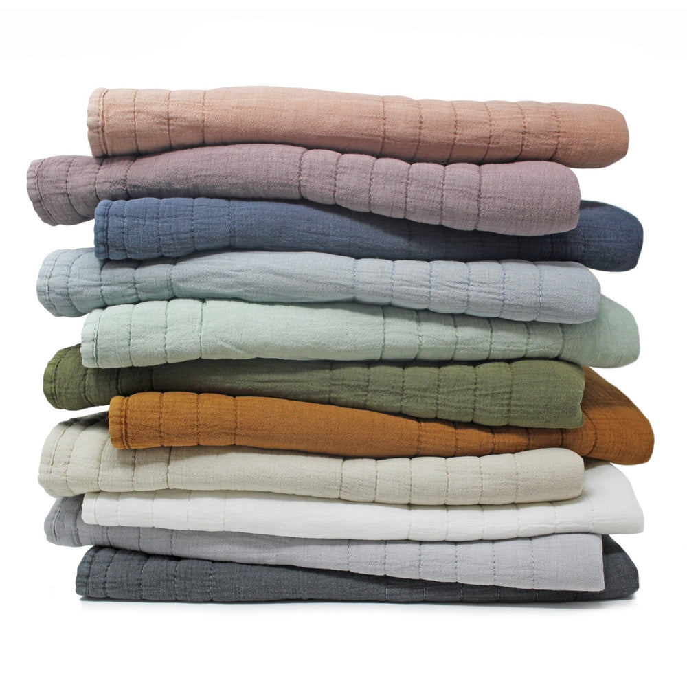Stonewashed 100% Cotton Quilt Set - Quahog Bay Bedding