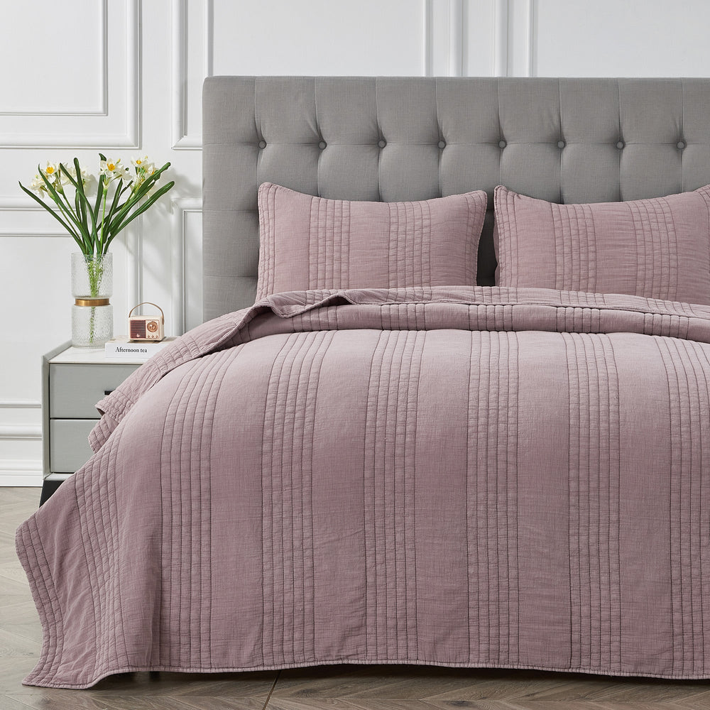 Stonewashed 100% Cotton Quilt Set - Quahog Bay Bedding