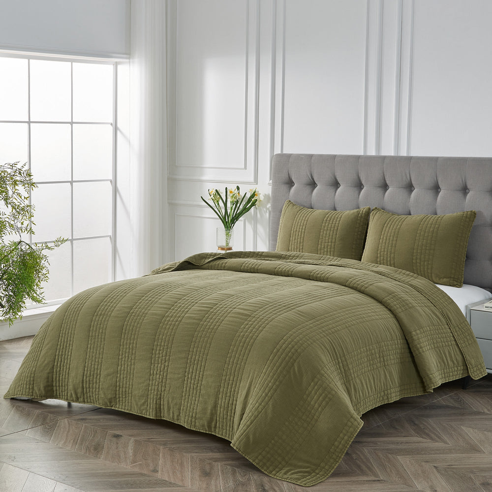 Stonewashed 100% Cotton Quilt Set - Quahog Bay Bedding