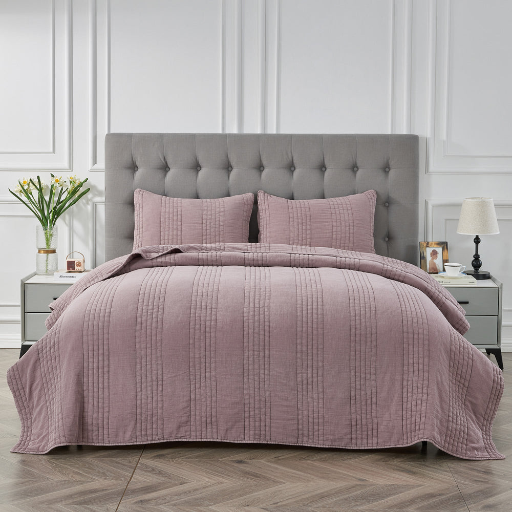 Stonewashed 100% Cotton Quilt Set - Quahog Bay Bedding