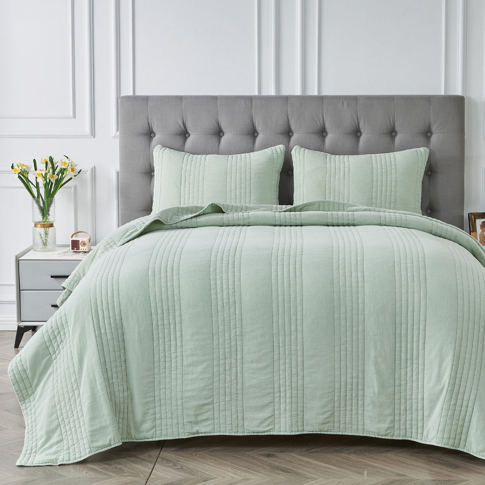 Stonewashed 100% Cotton Quilt Set - Quahog Bay Bedding