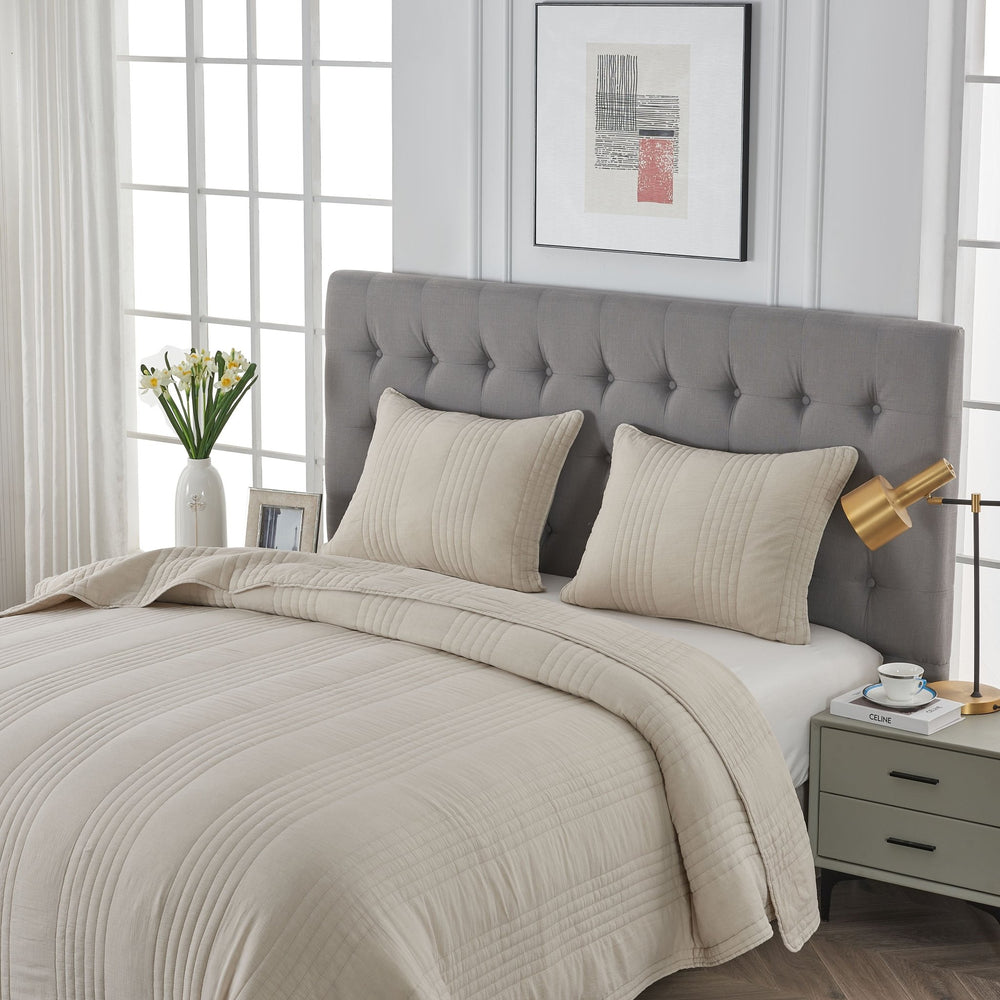 Stonewashed 100% Cotton Quilt Set - Quahog Bay Bedding