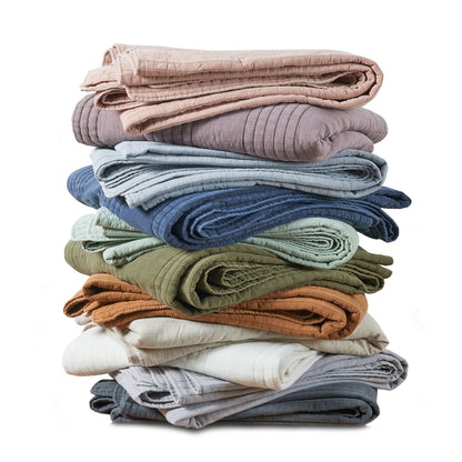 Stonewashed 100% Cotton Quilt Set - Quahog Bay Bedding