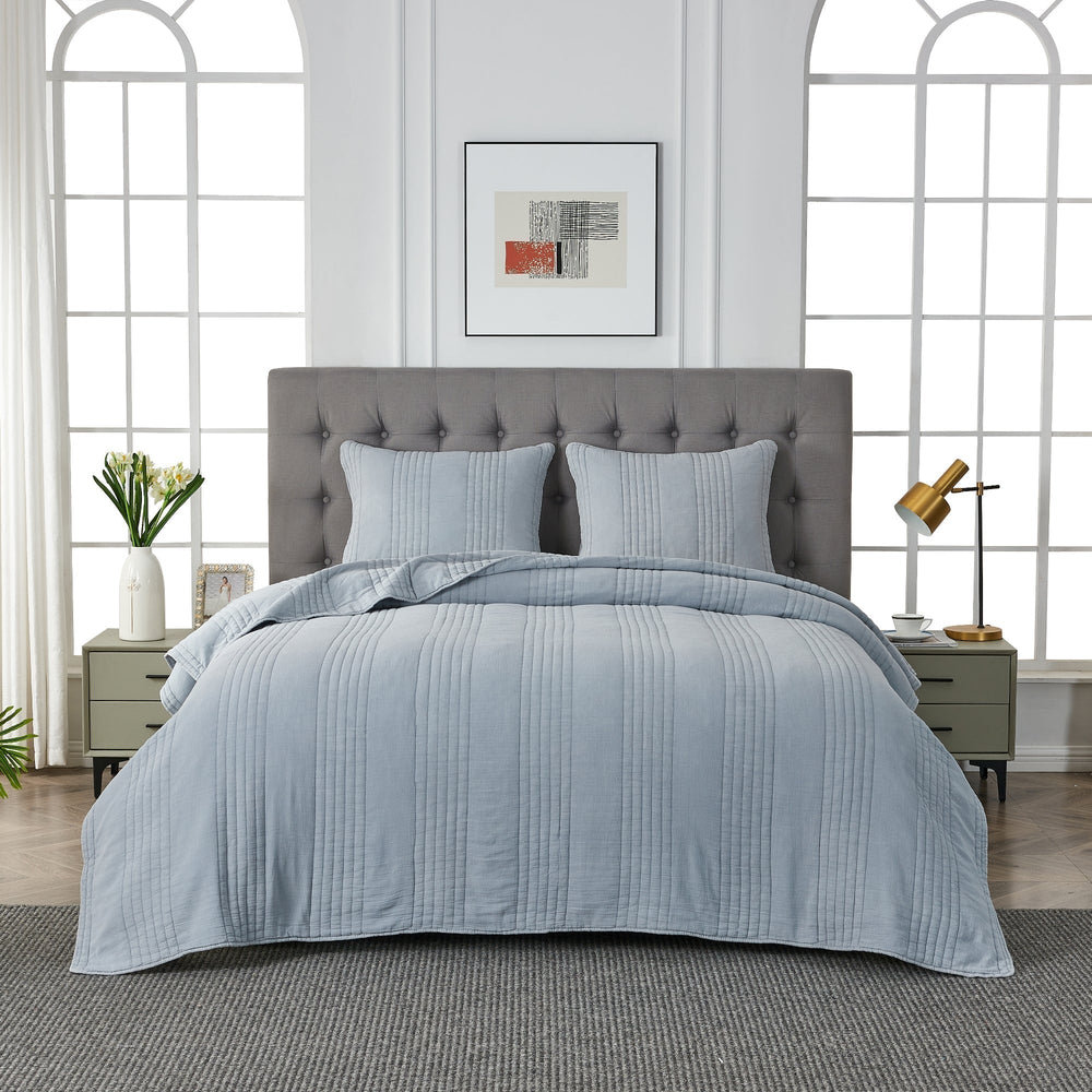 Stonewashed 100% Cotton Quilt Set - Quahog Bay Bedding