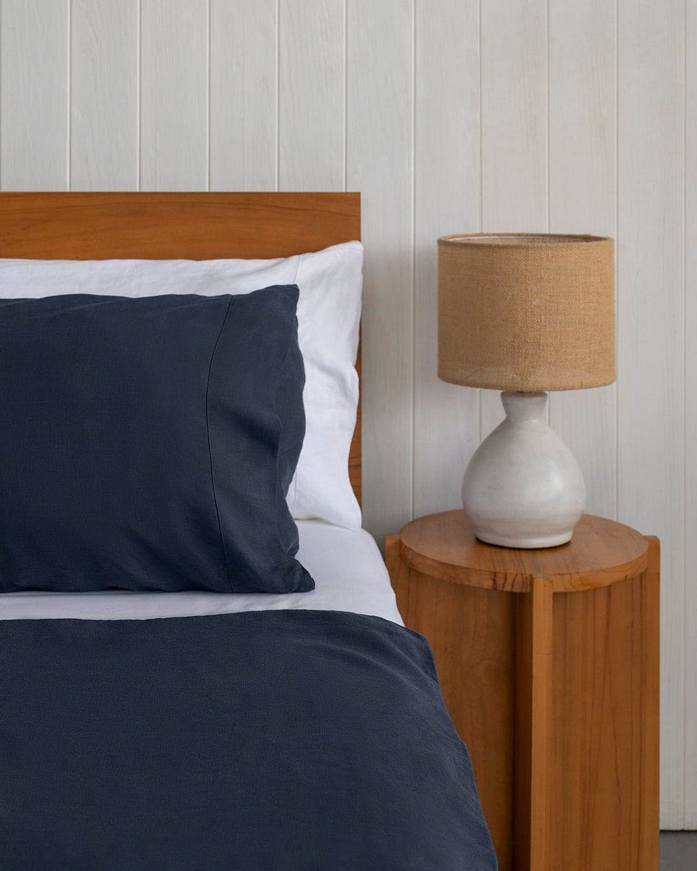 Stonewashed Linen Duvet Cover - Weighted Duvet Covers - Quahog Bay Bedding