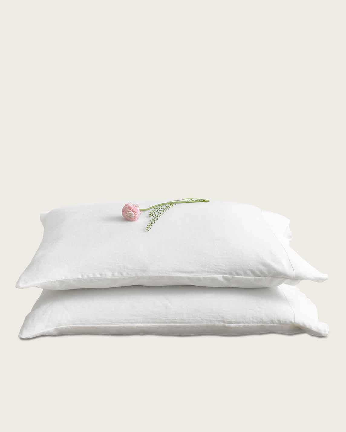 Stonewashed Linen Pillowcases - Quahog Bay Bedding