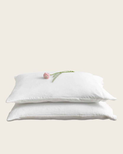 Baloo French Linen Pillowcase Set - Soft, Breathable, Durable - Set of 2. - Quahog Bay Bedding