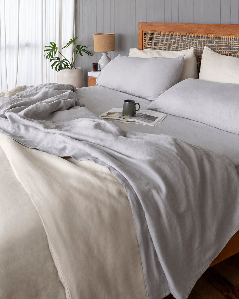 Baloo French Linen Pillowcase Set - Soft, Breathable, Durable - Set of 2. - Quahog Bay Bedding