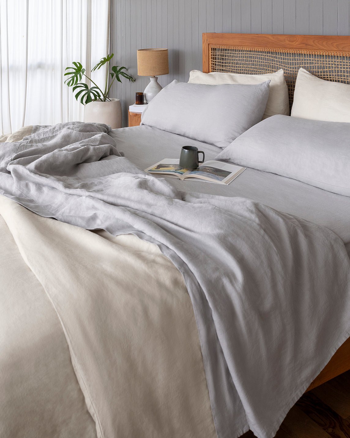 Baloo French Linen Pillowcase Set - Soft, Breathable, Durable - Set of 2. - Quahog Bay Bedding