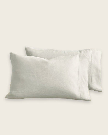 Baloo French Linen Pillowcase Set - Soft, Breathable, Durable - Set of 2. - Quahog Bay Bedding