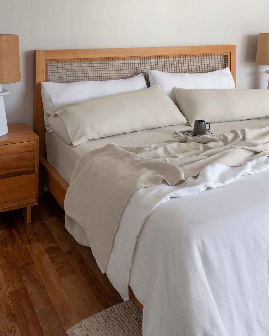 Stonewashed Linen Sheets - Quahog Bay Bedding