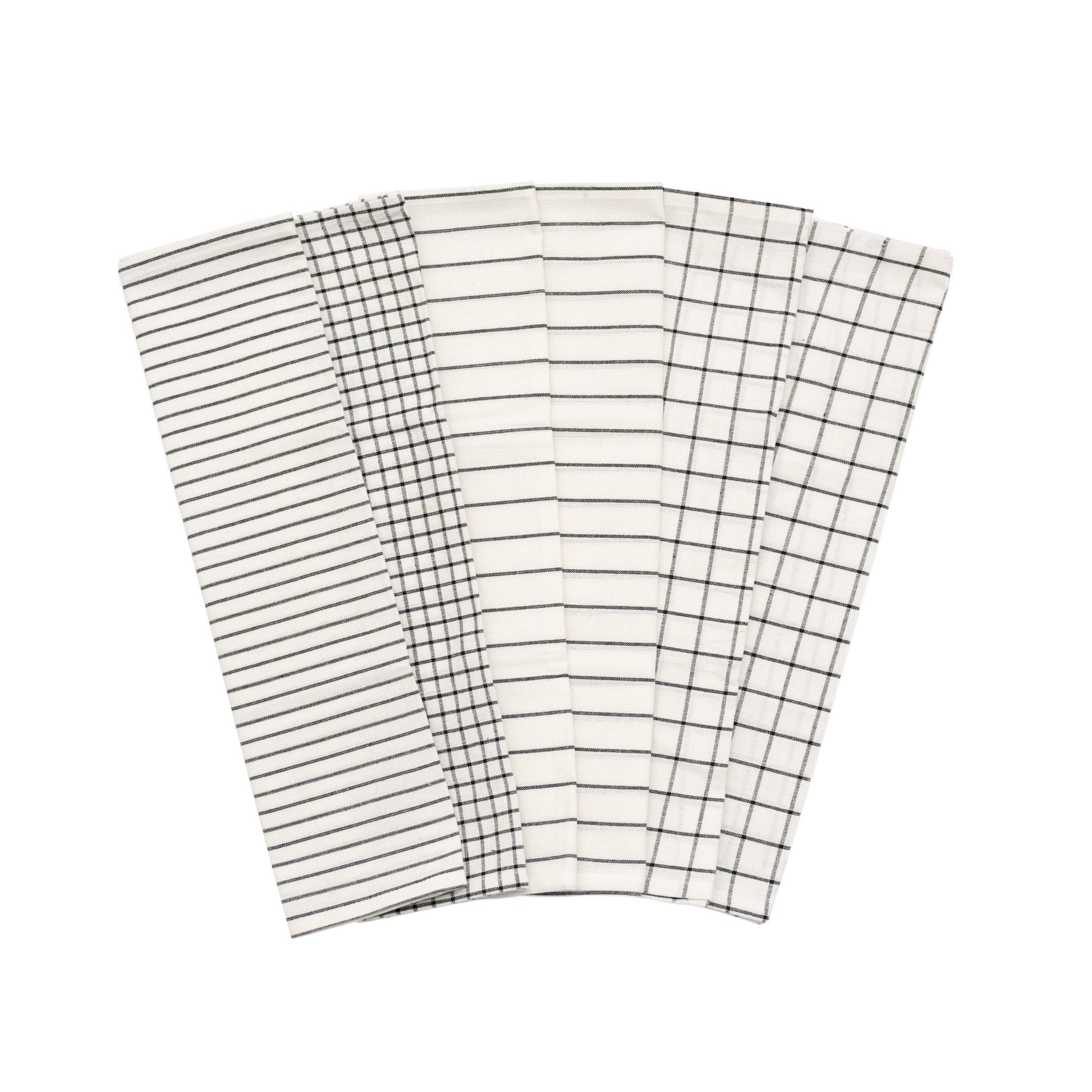 Stripe & Check Kitchen Towel Set - Quahog Bay Bedding