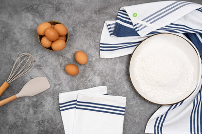 Striped Kitchen Towels - Quahog Bay Bedding