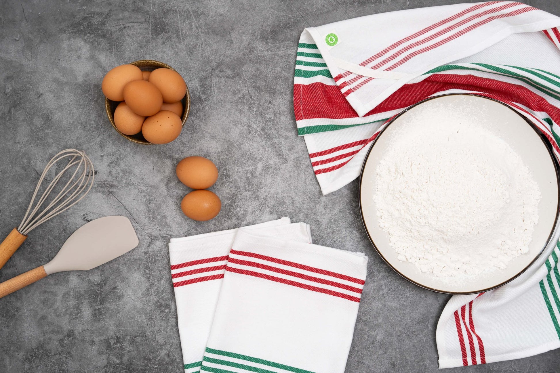 Striped Kitchen Towels - Quahog Bay Bedding