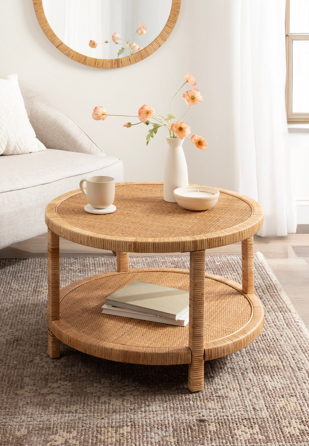 Rafina Round Rattan Coffee Table