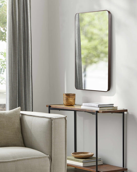 Sustinente Dark Brown Mirror - Quahog Bay Bedding