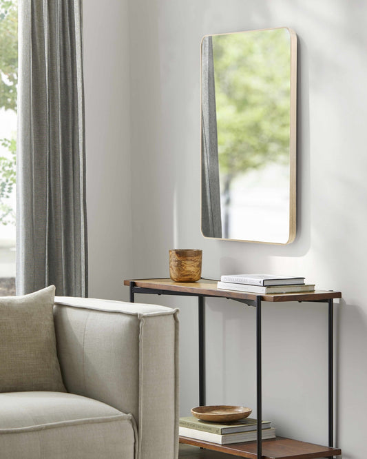 Sustinente Dark Red Mirror - Quahog Bay Bedding