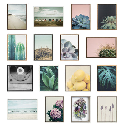 Sylvie Beach 2 Left and Right Framed Canvas by Emiko and Mark Franzen of F2Images - Quahog Bay Bedding