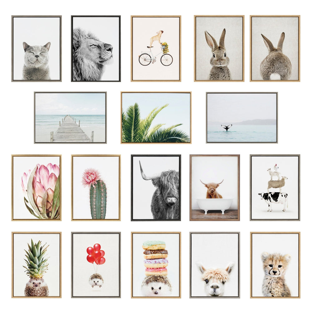Sylvie East Beach Left and Right Framed Canvas by Amy Peterson Art Studio - Quahog Bay Bedding