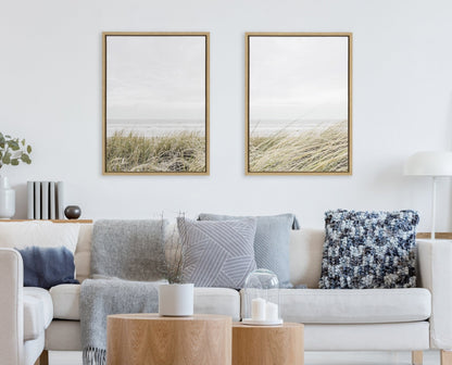 Sylvie East Beach Left and Right Framed Canvas by Amy Peterson Art Studio - Quahog Bay Bedding
