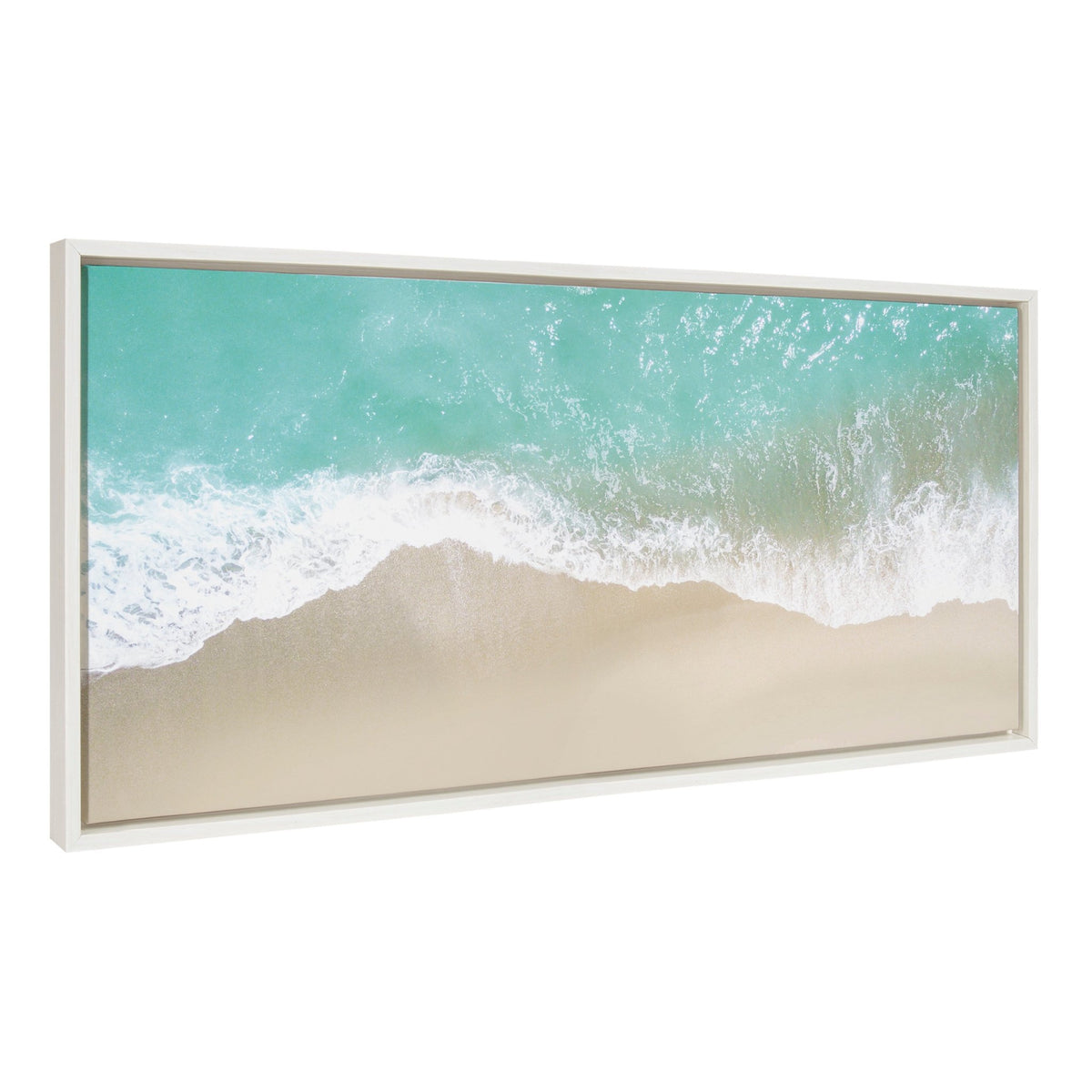 Sylvie Ocean Beach Fantasy Framed Canvas by The Creative Bunch Studio - Quahog Bay Bedding