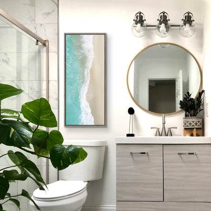 Sylvie Ocean Beach Fantasy Framed Canvas by The Creative Bunch Studio - Quahog Bay Bedding