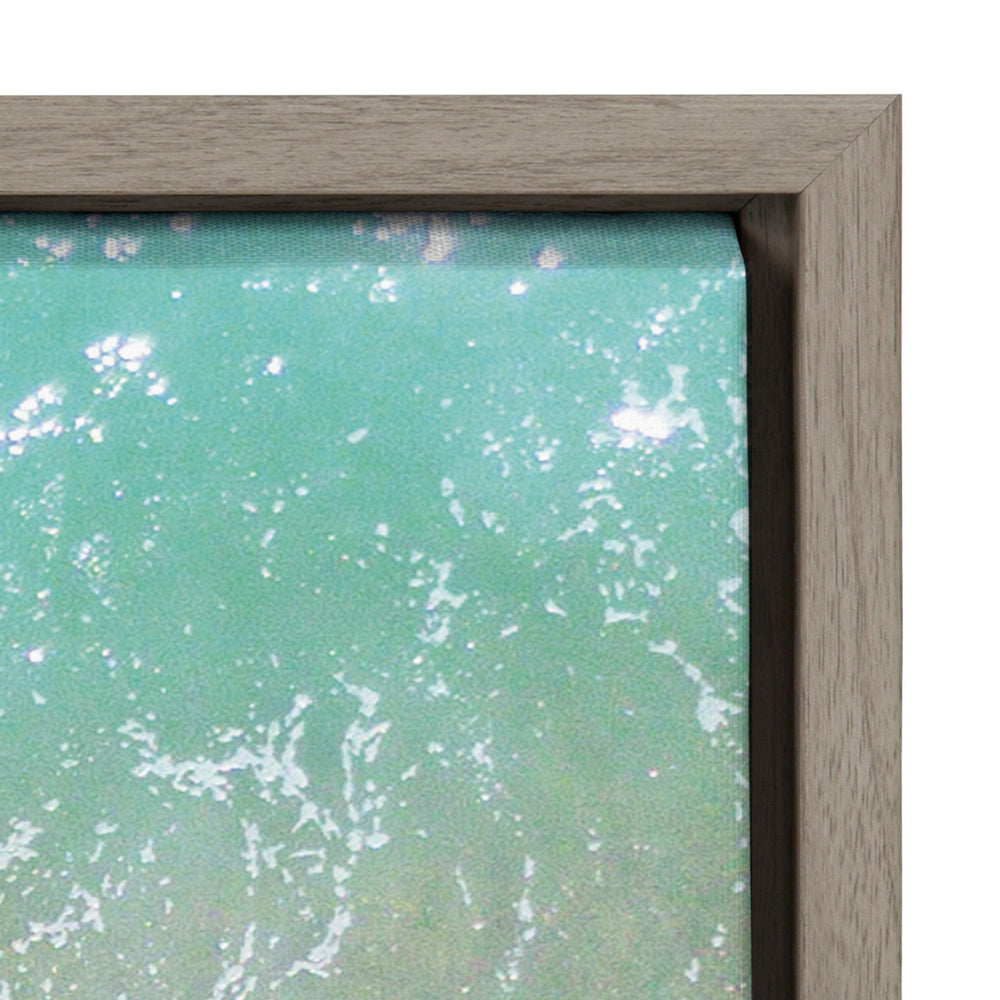 Sylvie Ocean Beach Fantasy Framed Canvas by The Creative Bunch Studio - Quahog Bay Bedding