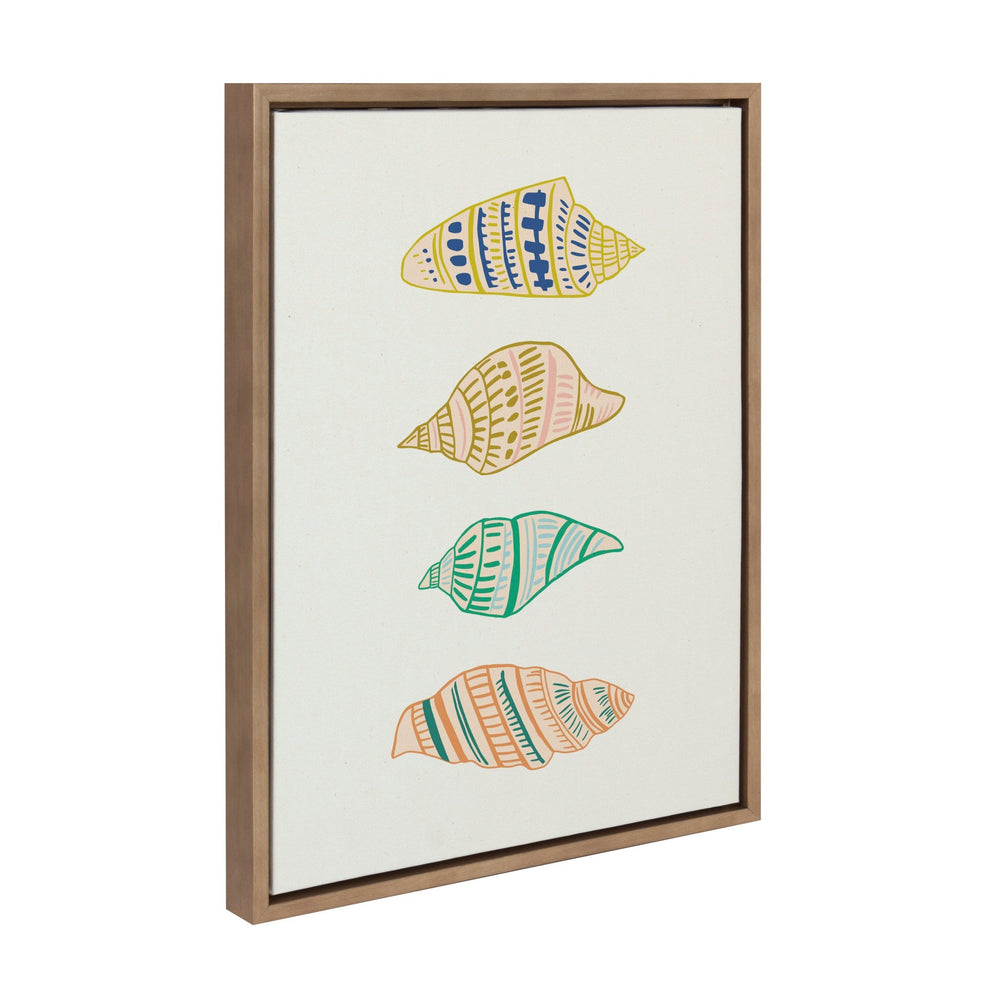 Sylvie Ocean Treasures Framed Canvas by Alicia Schultz - Quahog Bay Bedding