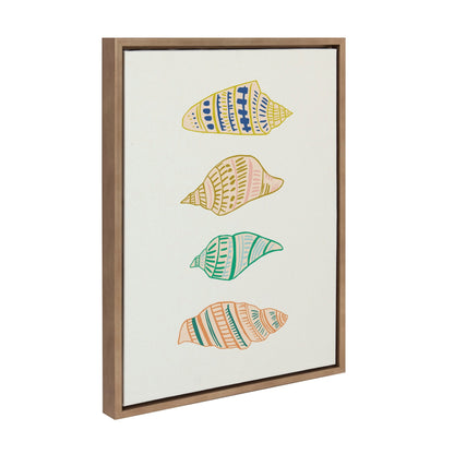 Sylvie Ocean Treasures Framed Canvas by Alicia Schultz - Quahog Bay Bedding