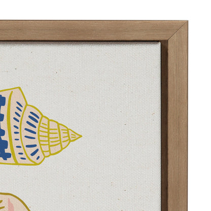 Sylvie Ocean Treasures Framed Canvas by Alicia Schultz - Quahog Bay Bedding