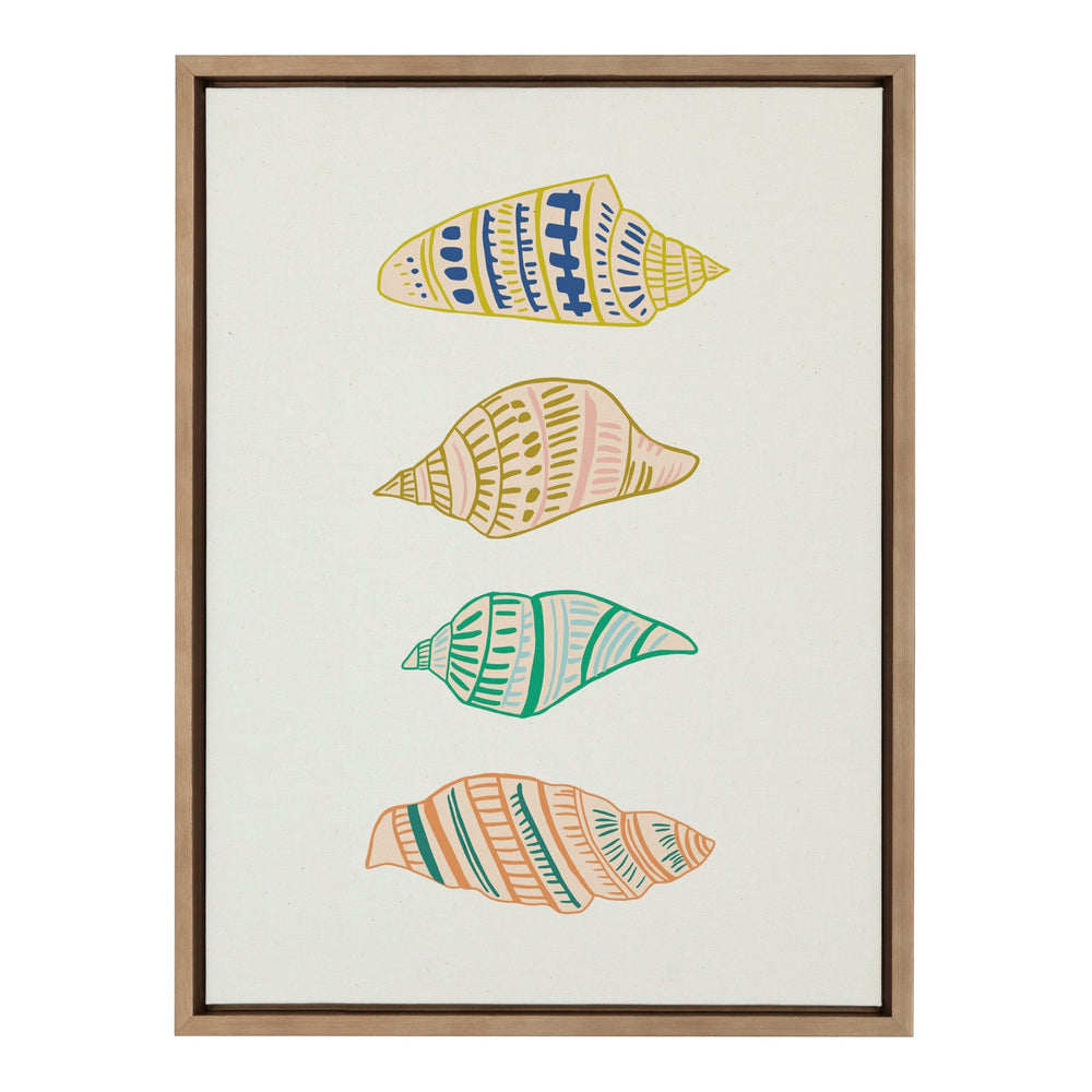 Sylvie Ocean Treasures Framed Canvas by Alicia Schultz - Quahog Bay Bedding
