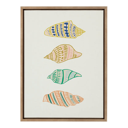 Sylvie Ocean Treasures Framed Canvas by Alicia Schultz - Quahog Bay Bedding