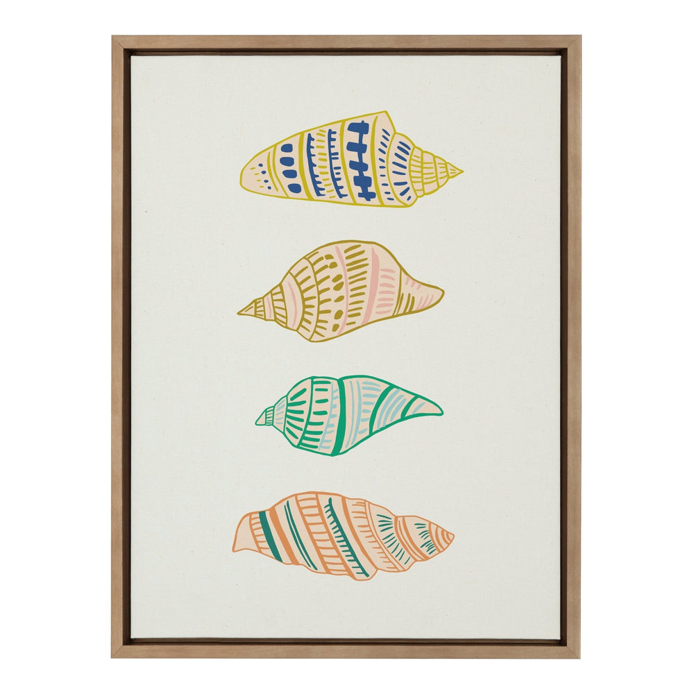 Sylvie Ocean Treasures Framed Canvas by Alicia Schultz - Quahog Bay Bedding