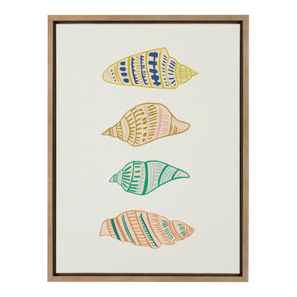 Sylvie Ocean Treasures Framed Canvas by Alicia Schultz - Quahog Bay Bedding