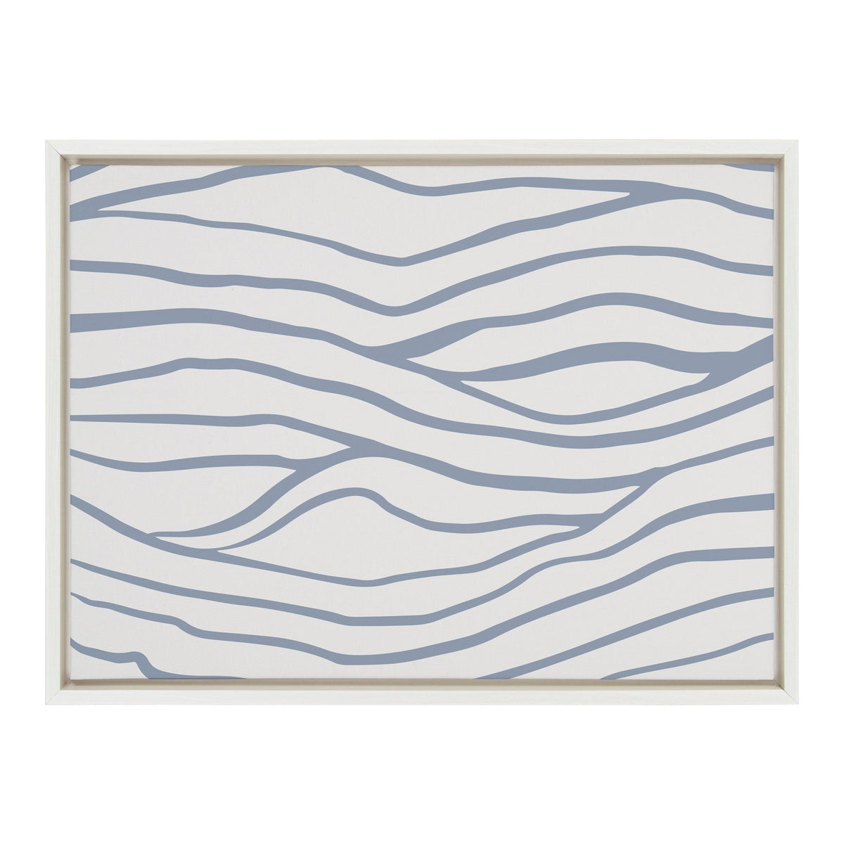Sylvie Simple Elegant Coastal Waves Framed Canvas by The Creative Bunch Studio - Quahog Bay Bedding