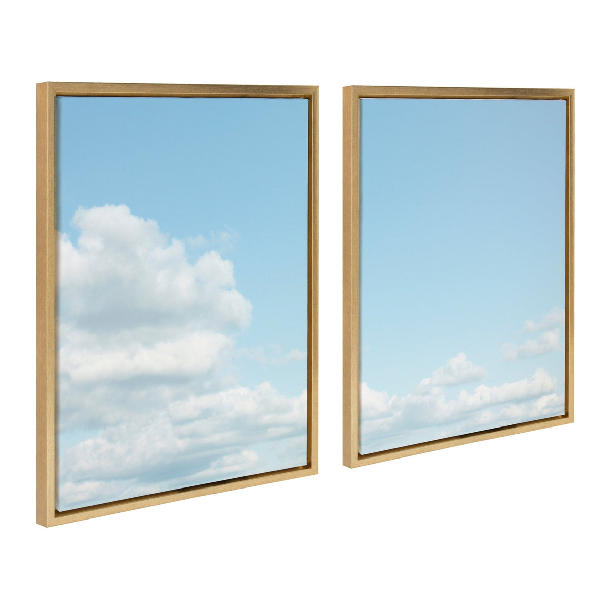 Sylvie Soft and Fluffy Clouds Framed Canvas by Stephanie Klatt - Quahog Bay Bedding