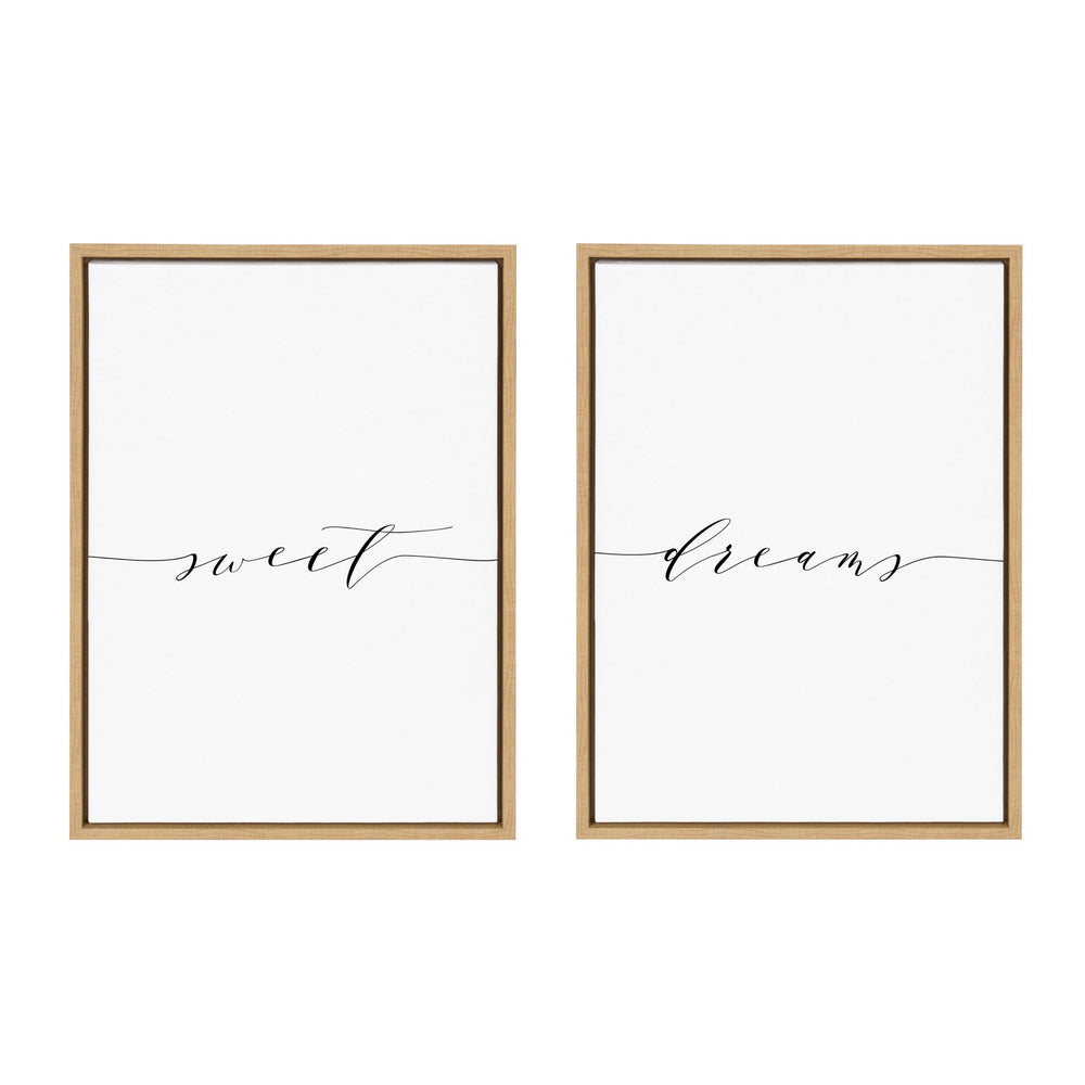 Sylvie Sweet Dreams Framed Canvas Art Set by Maggie Price of Hunt and Gather Goods - Quahog Bay Bedding