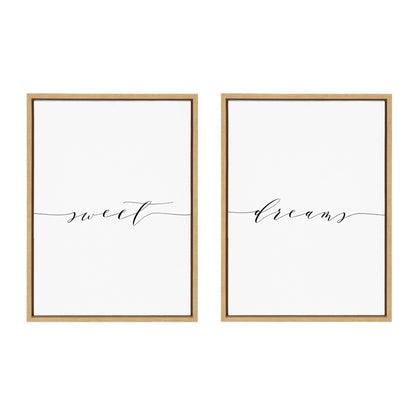 Sylvie Sweet Dreams Framed Canvas Art Set by Maggie Price of Hunt and Gather Goods - Quahog Bay Bedding