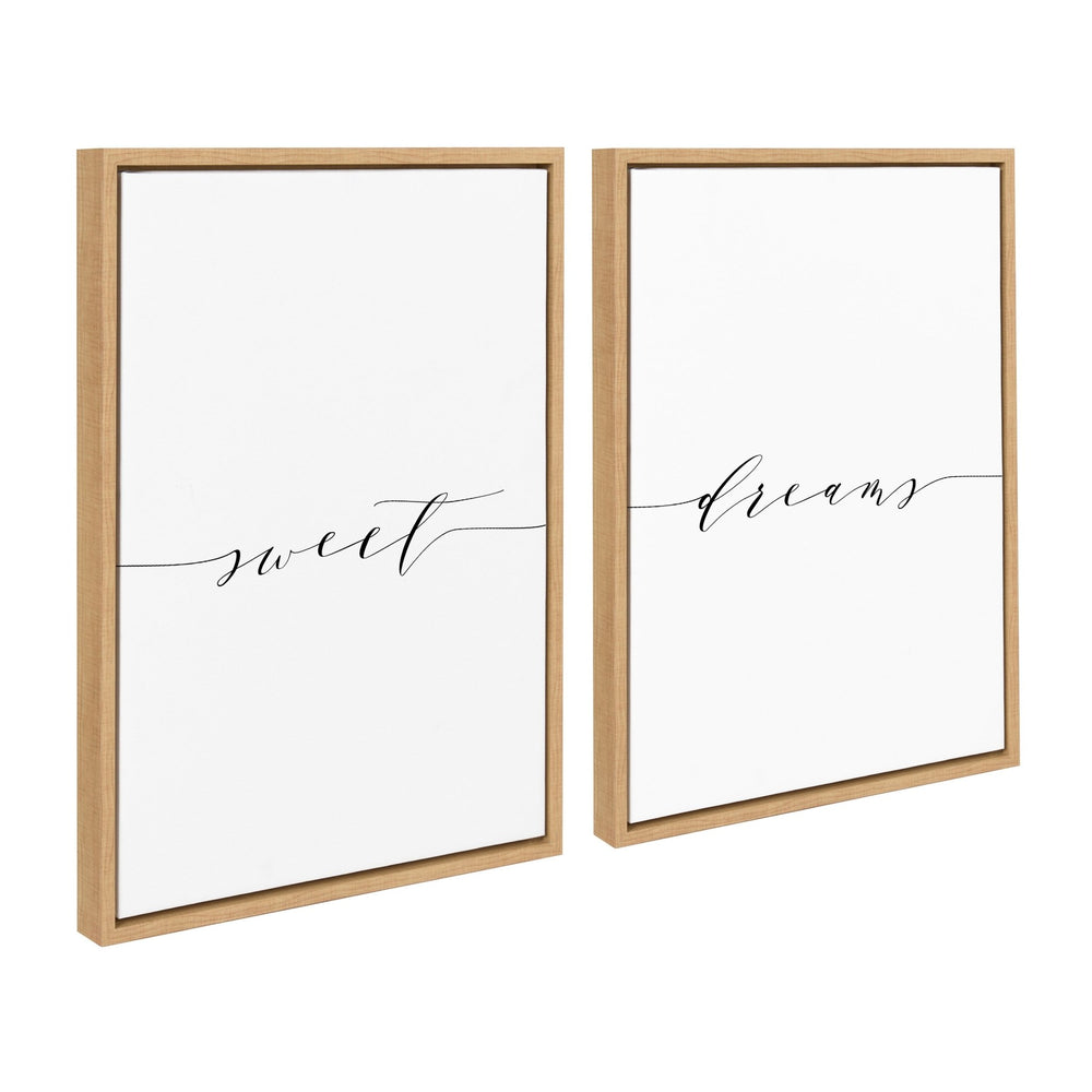 Sylvie Sweet Dreams Framed Canvas Art Set by Maggie Price of Hunt and Gather Goods - Quahog Bay Bedding