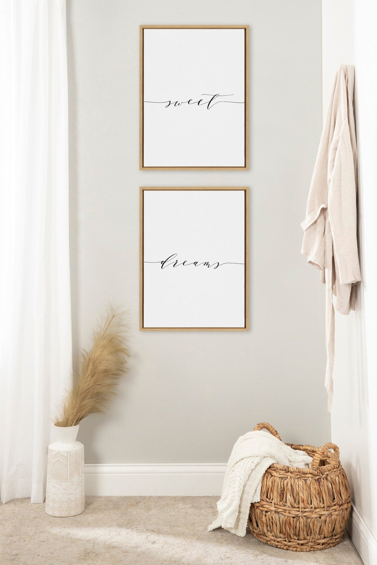 Sylvie Sweet Dreams Framed Canvas Art Set by Maggie Price of Hunt and Gather Goods - Quahog Bay Bedding