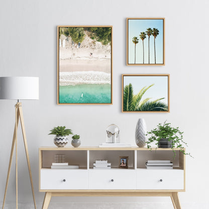 Sylvie Tropical Beach Framed Canvas Set - Quahog Bay Bedding