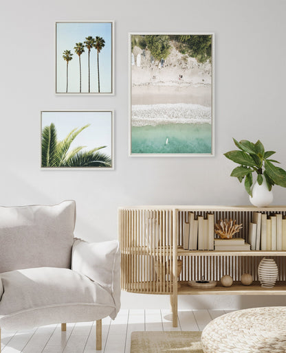 Sylvie Tropical Beach Framed Canvas Set - Quahog Bay Bedding
