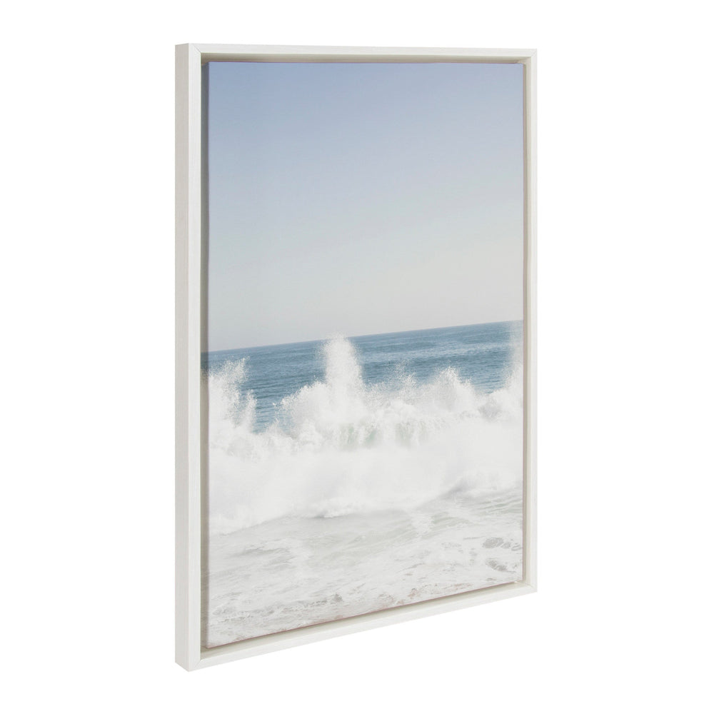 Sylvie Waves Crashing Framed Canvas Set by Caroline Mint - Quahog Bay Bedding