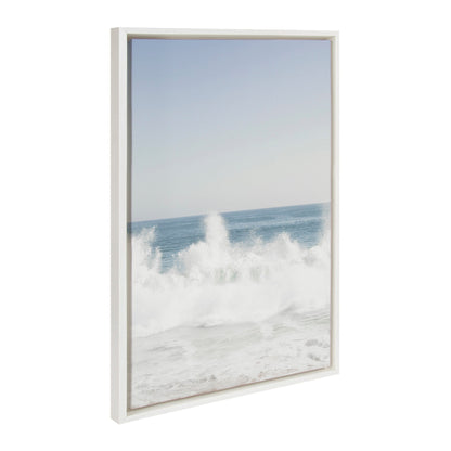 Sylvie Waves Crashing Framed Canvas Set by Caroline Mint - Quahog Bay Bedding