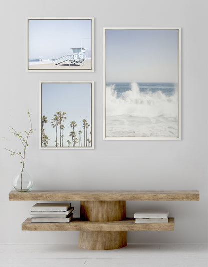 Sylvie Waves Crashing Framed Canvas Set by Caroline Mint - Quahog Bay Bedding