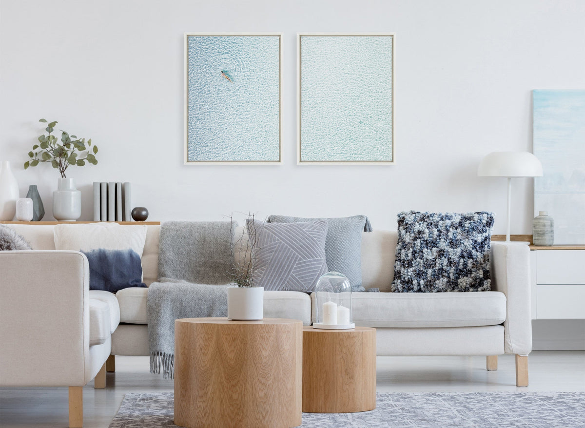 Sylvie Woman Floating I and II Framed Canvas by Amy Peterson Art Studio - Quahog Bay Bedding