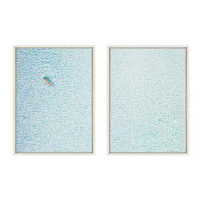 Sylvie Woman Floating I and II Framed Canvas by Amy Peterson Art Studio - Quahog Bay Bedding